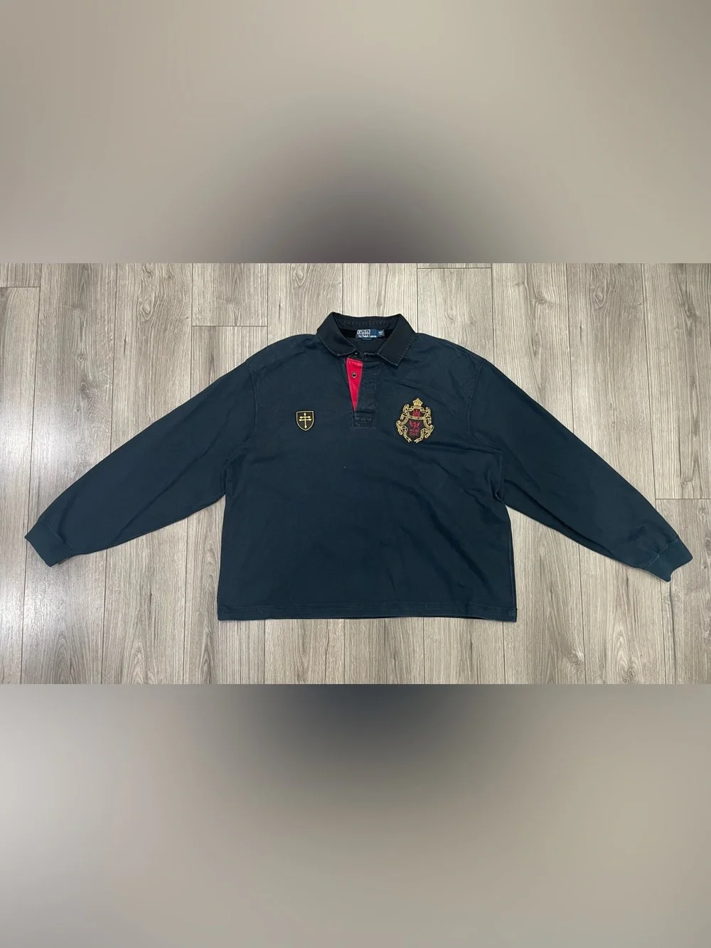 Vintage Polo Ralph Lauren Rugby Polo Long Sleeve Size 3XLT